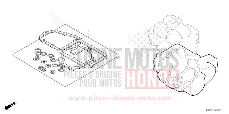 DICHTUNG SATZ B von Africa Twin DCT MAT BALLISTIC BLACK METALLIC (NHA86) von 2021